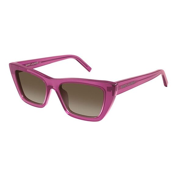 NEW SL276 MICA 061 SAINT LAURENT SUNGLASSES WOMEN PINK CAT EYE EYEWEAR - Picture 1 of 4